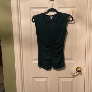 Guess Deep Green Ruched Blouse